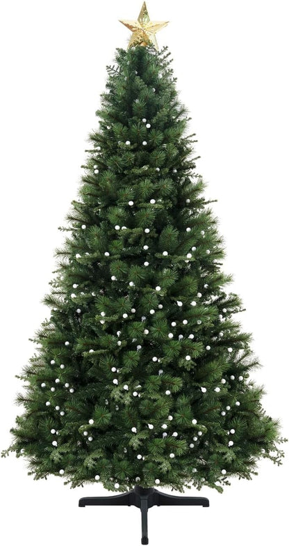 Naomi Home Evangeline Traditional Christmas Tree Green/6.5ft