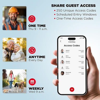 Kwikset Halo Wi-Fi Smart Lock, Keyless Entry Front Door Touchscreen Deadbolt, Matte Black Finish, Grade AAA Certified, UL Listed, Easy Install No Hub, App Control