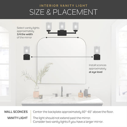 Kichler Crosby 9.25" Wall Sconce in Brushed Nickel, 1-Light Contemporary Hallway or Bathroom Light with Satin Etched Cased Opal Glass, (9.25" H x 4.5" W), 45495NI