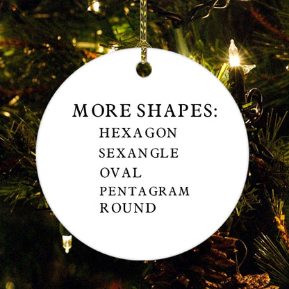 Personalized Christmas Ornaments 2024 Custom Photo Picture Text Ornament for Christmas Tree Hanging Customized Ceramic Home Holiday Decorations Gift for Xmas Kids Couples Family Dogs 2-Side Print 2.9"