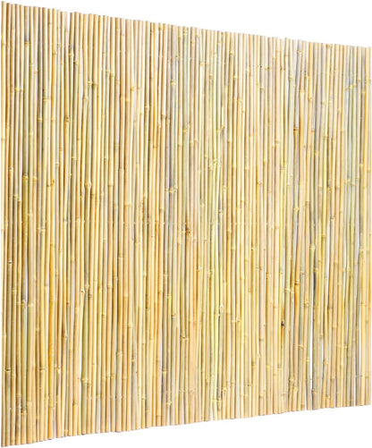 VEVOR Natural Rolled Bamboo Fence, Eco-Friendly Privacy Screen 4 ft H x 8 ft L x 0.75 in D, Decorative Bamboo Fence for Garden, Backyard, Balcony, Patio, Pool Side