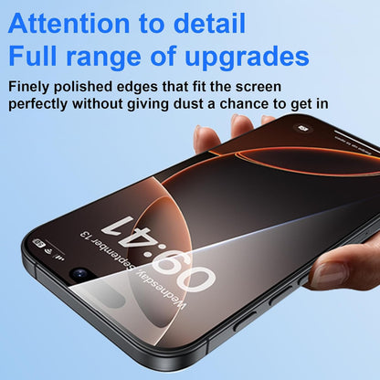 OneFish Full Edge Coverage Tempered Glass Screen Protector for IPhone 15 Pro Max 6.7 inch,2 Pack Edge Reinforcement, Self-Aligning Installation, Case Friendly HD Screen Protectors
