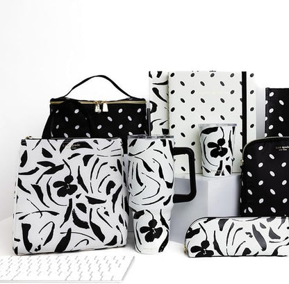 kate spade new york Portable Soft Cooler Lunch Bag, Thermal Tote with Insulated Interior Lining and Storage Pocket, Lunch Tote for Women, Painters Garden