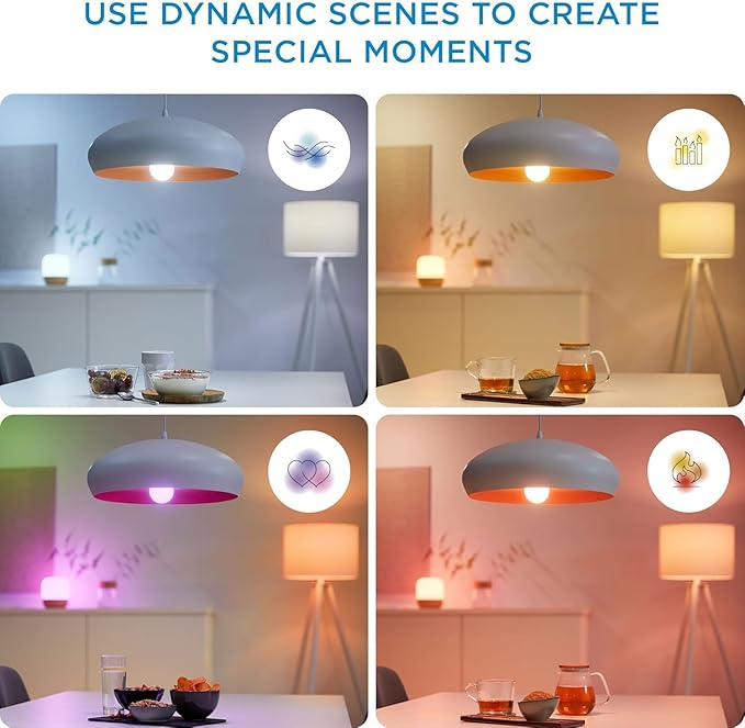 WiZ Connected 2-Pack Color 60W A19 Smart WiFi Light Bulb, 16 Million Colors, Compatible with Alexa and Google Home Assistant, No Hub Required