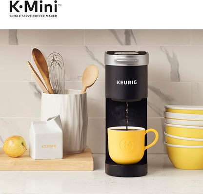 Keurig K-Mini Coffee Maker, Single Serve K-Cup Pod Coffee Brewer, Black with McCafe Classic Collection Variety Pack K-Cup Coffee Pods, 40 Count