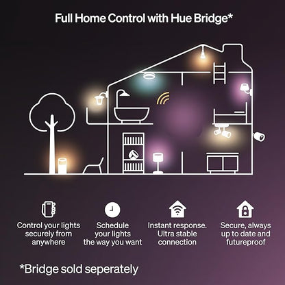 Hue Essential 5-Meter LED Strip Light, RGBIC, Vibrant Color and Ambiance, Flexible Indoor Lighting, Easy Installation, App and Voice Control, Compatible with Alexa, Google Assistant, and Apple Home