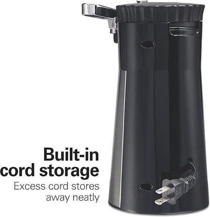 Hamilton Beach OpenStation Electric Automatic Can Opener for Kitchen with Multi Tool and Bottle and Jar Opening Tools, Auto Shutoff, Cord Storage, and Sure Cut Technology, Stainless Steel (76382)
