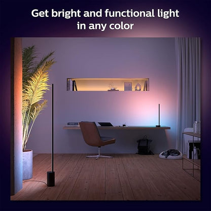 Philips Hue (1) Bridge with (1) Signe Table Lamp - White and Color Ambiance Smart Color-Changing Light - Control with App - Compatible with Alexa, Google Assistant, Apple Homekit, matter