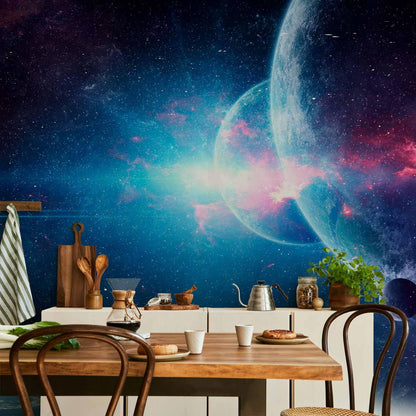 artgeist Wall Mural Cosmos Galaxy 138x101 in - XXL Non-Woven Wallpaper Fleece Wall Decor Photo Print Picture Image Design Stars Solar System Universe Space b-C-10047-a-a