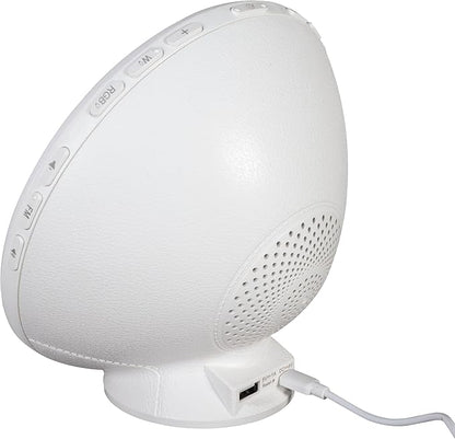 OttLite Wake Up Light with White Noise Sound Machine, Color Changing, Sunrise Simulation, 7 Wake Up Sounds, Snooze Function, Smart Alarm Clock for Heavy Sleepers, Sunlight Lamp with USB Charging Port