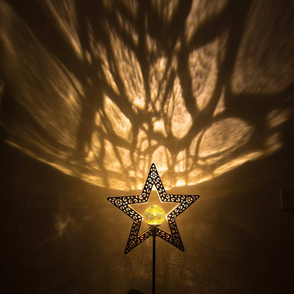 TAKE ME Star Solar Lights Garden Outdoor Decor Waterproof Metal Solar Stakes Lights for Patio Yard Walkway Lawn Patio Mothers Day Garden Gifts Mom Wife Grandma