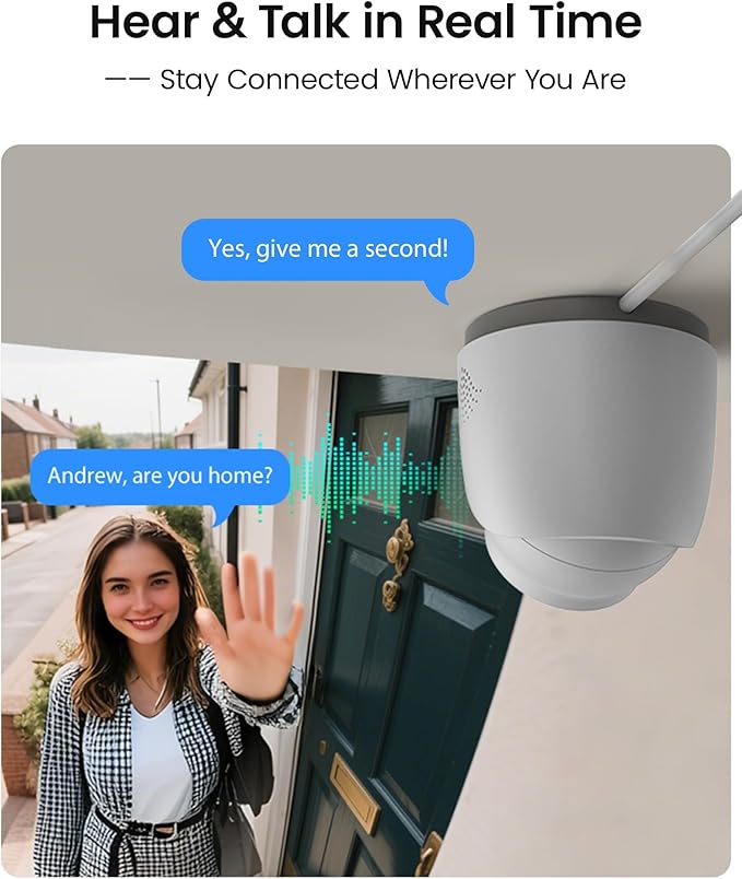 ZOSI C220 4K UHD 8MP Add-On PoE IP Camera Outdoor Indoor, Surveillance Security Camera for Home, AI Person/Face/Vehicle Detection, One-Way Audio, 100ft IR Night Vision, Only Work with ZOSI PoE NVR