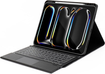 Sahara - Navigate Series Keyboard Case with Track Pad for iPad Pro (M4) 13" 2024, Black, (TB00388)