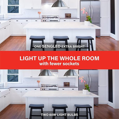 Sengled Zigbee Smart Light Bulbs, Smart Hub Required, Work with SmartThings and Echo with Built-in Hub, Voice Control with Alexa and Google Home, 5000K 100W Eqv. Daylight A19 Alexa Light Bulb, 2 Pack