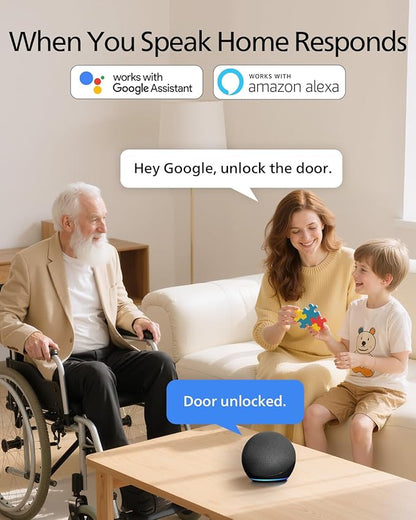 Philips Wi-Fi Door Lock, WiFi Smart Lock Keyless Entry Deadbolt for Front Door, Remote Control, Built-in WiFi, APP Fingerprint Passcode Unlock, Auto Locking