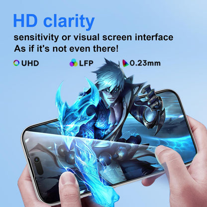 OneFish Full Edge Coverage Tempered Glass Screen Protector for IPhone 16e/ 14/13 / 13 Pro 6.1 inch 2 Pack Edge Reinforcement, Self-Aligning Installation, Case Friendly HD Screen Protectors