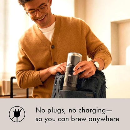 OXO Brew Rapid Brewer - Portable Coffee Maker,Fast Manual Hot & Cold Brew,Small Handheld Brewer,Compact Travel Coffee Maker,(Pack of 4)