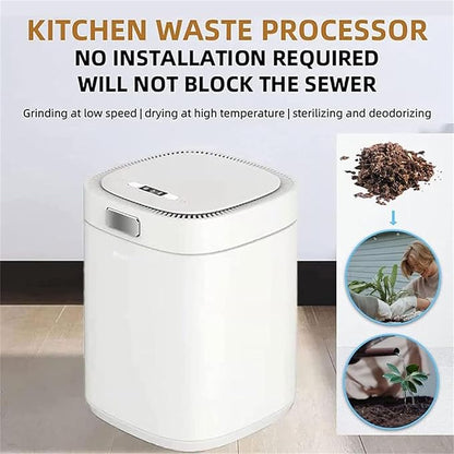 Electric Composter for Kitchen, 500W Kitchen Compost Bin with Smart LED Screen, Ample 2.5 Liters Capacity and Adjustable Work Modes, Automatic Cleaning and Fast Eliminating Odors, for Counter