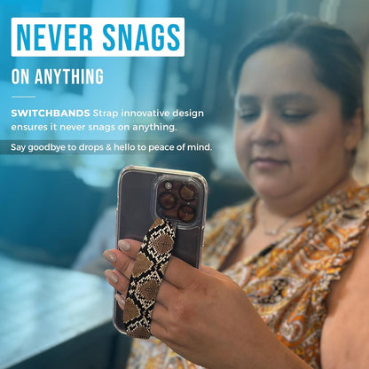 Customizable Universal Phone Grip Strap | Reversible Phone Hand Strap for Phone Cases as Phone Loop Holder| Secure handling by Comfortable Phone Strap - Salvator Mundi