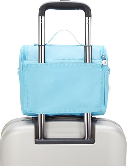Kipling New Kichirou Metallic Lunch Bag Sea Blue Met