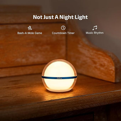 OLIGHT Sphere Smart Night Light, 75 lumens Stepless Dimming Table Lamp with Remotely APP Control Bundle with Oclip Rechargeable EDC Flashlight
