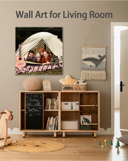 AbcCustomize Canvas Prints with Your Photos，Custom Canvas Wall Art for Bedroom, Living Room, Farmhouse Decor，Personalized Gifts Canvas Prints for Family，Friend，Lover，Pet
