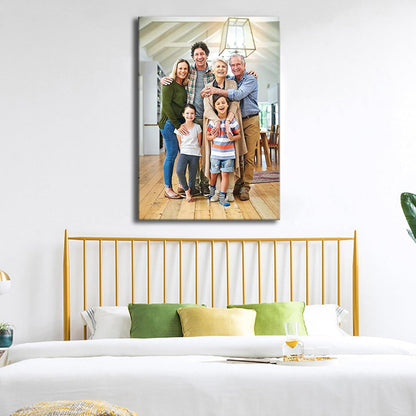 Laoife Custom Canvas Prints with Your Photos 12"x18", Canvas Photo Prints Custom, Personalized Canvas Wall Art for Office Home Bedroom Living Room Wall Decor, Gift for Father's Day Birthday Wedding