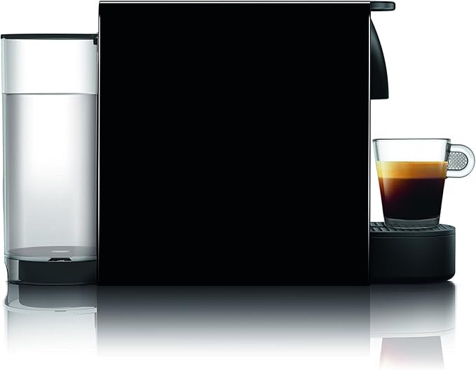 Nespresso Essenza Mini Espresso Machine by Breville with Milk Frother,20.3 fl oz, Piano Black