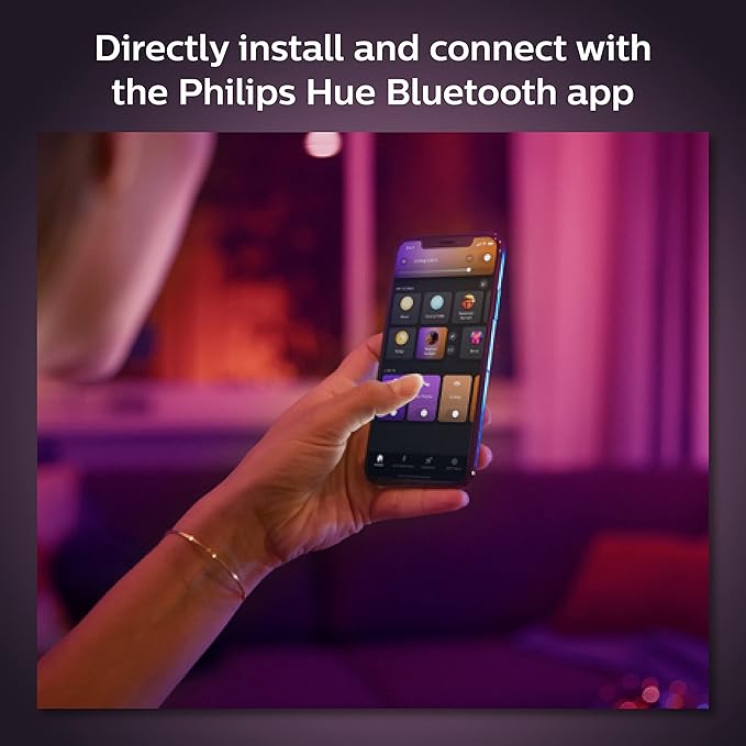 Philips Hue Smart Recessed Lighting 4 Inch - White and Color Ambiance Color-Changing Light - 850 Lumen - Control with Hue App - Compatible with Alexa, Google Assistant and Apple Homekit - 1 Pack
