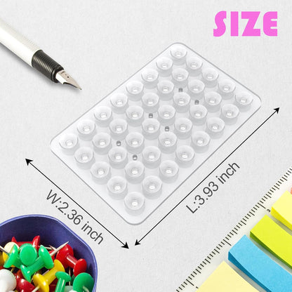Silicone Double Sided Suction Phone Case Mount, Detachable Hands Free & Strong Grip Holder for Selfies & Videos, Compatible iPhone Android (Transparent, 1Pack)