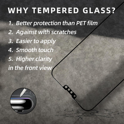 EGKimBa Privacy Screen Protector - Compatible with iPhone 16e, 14, 13 and 13 Pro 6.1 inch Gradient Colorful Electroplated Anti-Spy Anti-Blue Light Tempered Glass