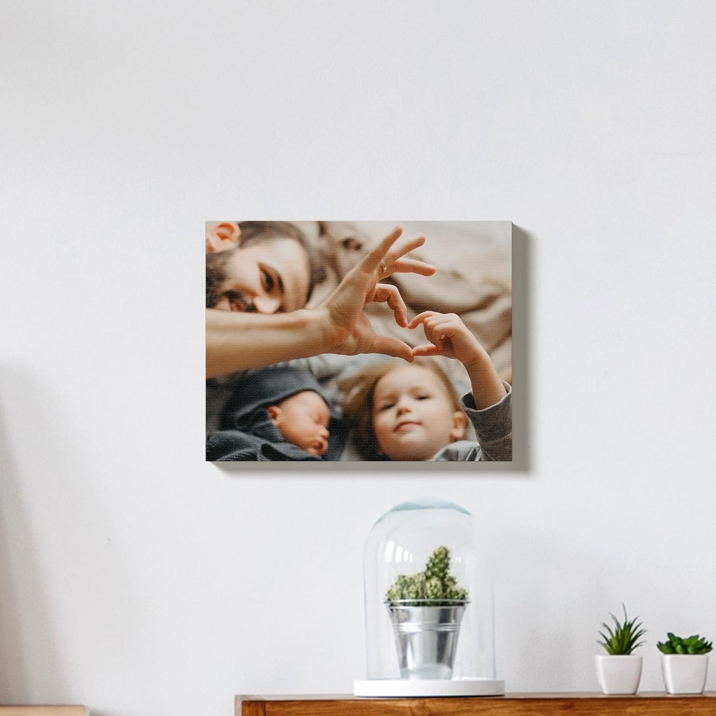 Custom Canvas Prints with Your Photos – Personalized Picture To Canvas Wall Art, Perfect for Home Decor, Gifts & Keepsakes, Ready to Hang (12" L x 36" W x .75”D, Classic Black)