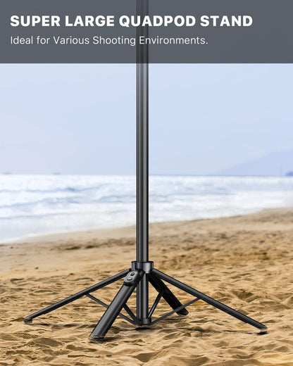 M MYBAT PRO Selfie Ring Light with 72" Tripod Stand - Extendable Selfie Stick with Light for Phone, Live Streaming, Makeup, Travel, Gaming, Video, Includes Phone Holder& USB-C Powered