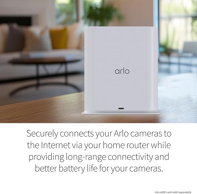 Arlo Ultra 2 Spotlight Camera 4K HDR (3 Cameras, SmartHub) | Wireless Home Security Camera | Color Night Vision, Motion Sensor, 180º View, 2-Way Audio, White