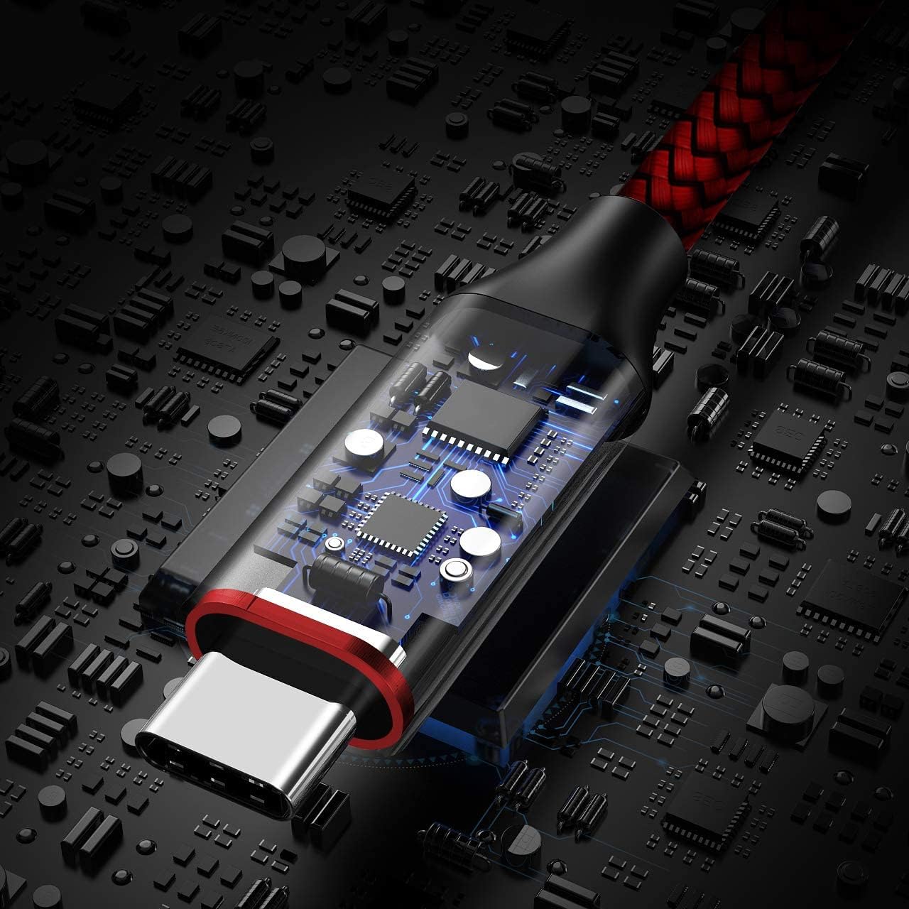 Long USB C Cable [12ft, 2-Pack], etguuds Fast Charging USB A to Type C Charger Cable Braided for Samsung Galaxy S22 S21 S20 Ultra 5G S10 S10E S9 Note 20 10 9, A10e A20 A33 A32 A50 A70, LG, Moto, Pixel