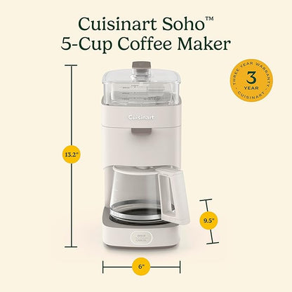 Cuisinart Soho™ 5-Cup Coffee Maker, Truffle, DCC-5TRNAS