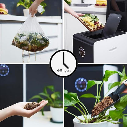 Smart 19L Electric Composter for Kitchen, Filter No Need to Change, Not Dehydration Tec, Add Waste Anytime Compost Machine, Electric Compost Bin Kitchen