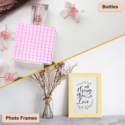 PATIKIL 5x5mm Self Adhesive Mirrors Mosaic Tiles, 10000 Pcs Square Mini Glass Mosaic Disco Tile Sticker for DIY Craft Disco Ball Party Decoration, Red