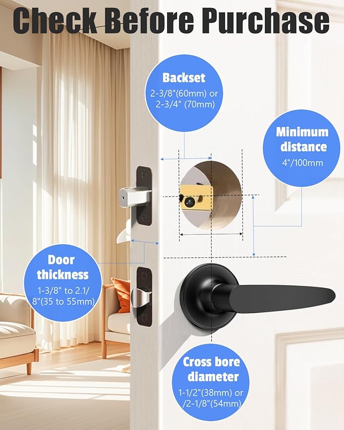 Smart Door Lock with 6 Unlocking Ways, Fingerprint Keyless Entry Door Lock with Auto Lock, Built-in WiFi, App Remote Control, Alexa & Google Voice Contro, Ideal for Family Members, Cleaners