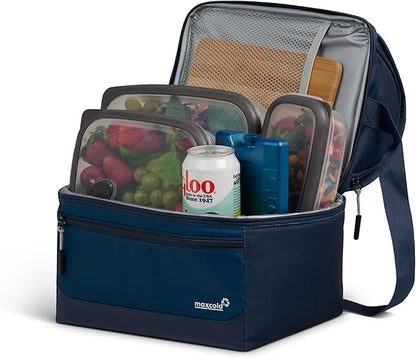 Igloo Gripper Soft Sided Cooler Bag | Insulated Dual Compartment Lunch Cooler