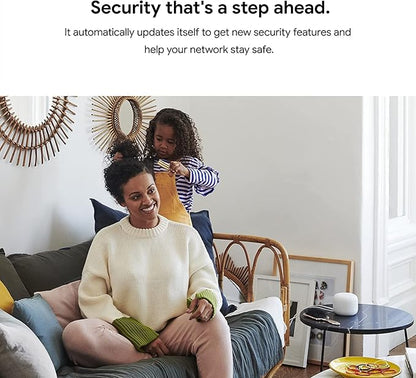 Nest WiFi Router and 2 Points - WiFi Extender with Smart Speaker - Works with Google WiFi (3 Pack) White
