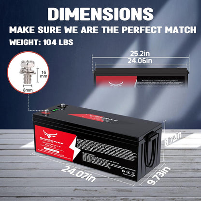12V 600Ah Lithium LiFePO4 Battery with 250A BMS Grade A Cells Deep Cycle Rechargeable Battery,10000+ Cycles,Perfect for Golf Cart,Off Grid Applications (12.8V 600Ah)