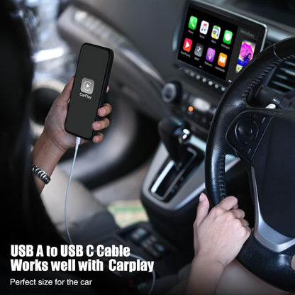 Car Carplay Cable for iPhone 16 15 Pro Plus Pro Max，3-Pack [3.3FT+3.3FT+6FT] USB A to USB C Cable for iPhone 16 15，for iPad Pro/Air/Mini，for Samsung Galaxy S24/S23/S22，for MacBook Pro/Air and More