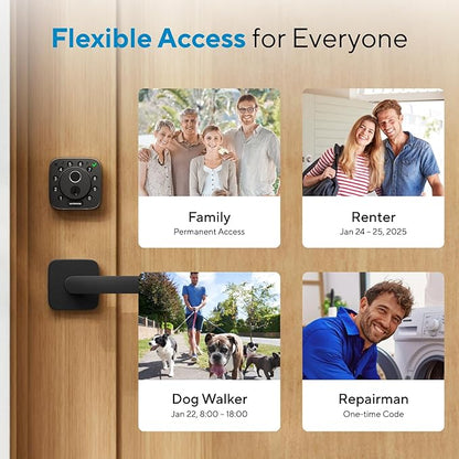 ULTRALOQ Bolt Fingerprint Smart Lock with Door Sensor, Built-in WiFi, Works with Apple Home, Alexa, Google, SmartThings, Keyless Entry Deadbolt with App, Code, Remote Control, Auto-Lock, BHMA Cert.