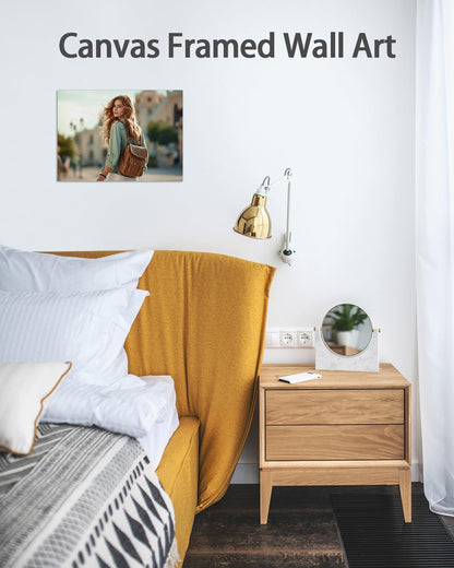 AbcCustomize Canvas Prints with Your Photos，Custom Canvas Wall Art for Bedroom, Living Room, Farmhouse Decor，Personalized Gifts Canvas Prints for Family，Friend，Lover，Pet