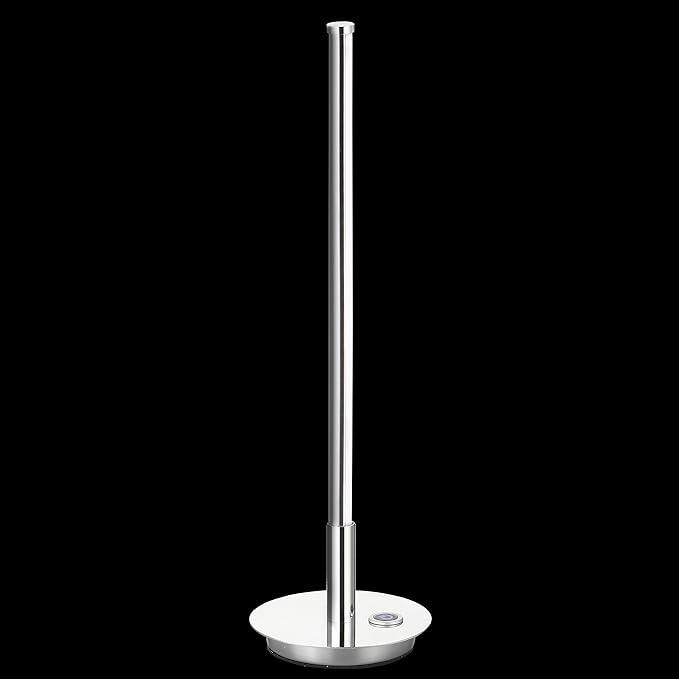 JONATHAN Y 16.5" Chrome Integrated LED Table Lamp, Modern Minimalist Slim Line Metal Desk Lamp for Bedroom Living Room Nightstand, Dimmable Warm White, ETL Listed JYL7002A