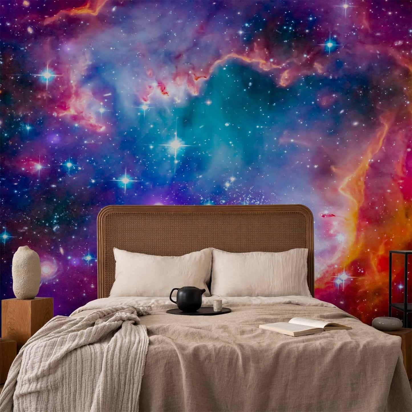 artgeist Premium Wall Mural Abstract 98x69 in - XXL Non-Woven Wallpaper Fleece Wall Decor Photo Print Picture Image Design Abstract Cosmos Sky Star i-G-10010-a-a