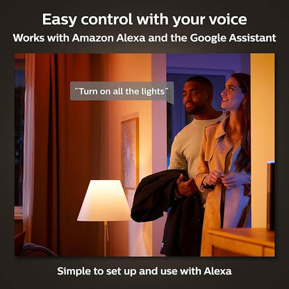Philips Hue Smart Recessed 4 Inch LED Downlight - White Ambiance Warm-to-Cool White Light - 1 Pack - 850LM - Indoor - Control with Hue App - Compatible with Alexa, Google Assistant and Apple Homekit