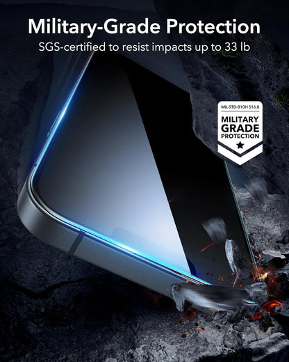 ESR 3 Pack for iPhone 13 Pro Max/iPhone 14 Plus Privacy Screen Protector, Anti-spy Tempered-Glass Privacy Screen Protector with Flawless Fit Tray