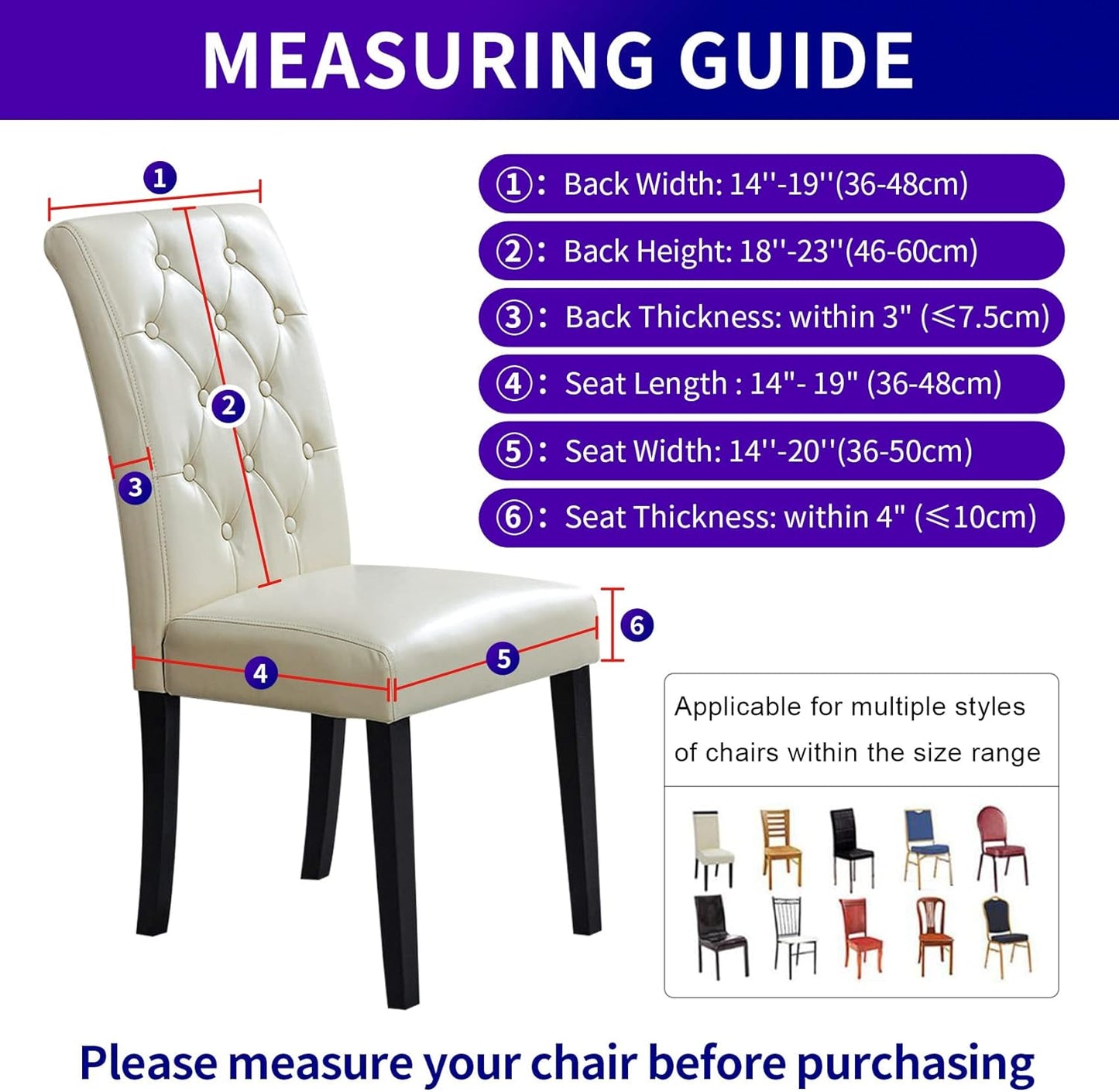 Howhic Stretch Chair Covers for Dining Room Set of 8, Removable Washable Dining Room Chair Covers, Dining Chair Slipcovers Seat Protector, Great Decor for Home and Banquet (Pureed Pumpkin, 8 Pack)